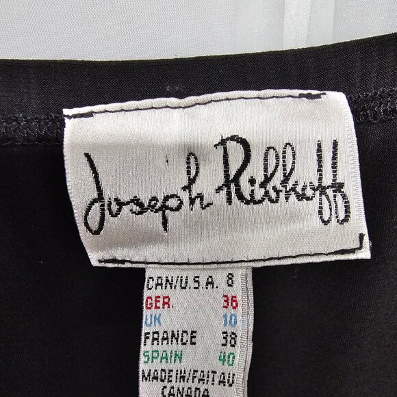 Joseph Ribkoff Skirt Black Midi/Maxi Goth Whimsigoth Fairy Grunge 8 - Picture 6 of 9